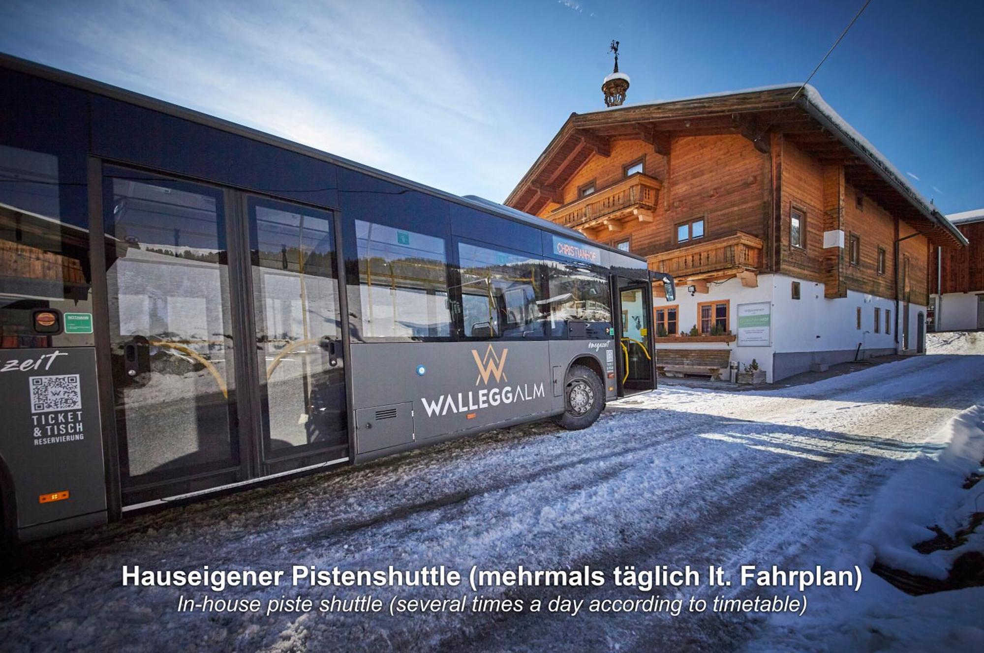 Ski In-Ski Out - Gaestehaeuser Saalbach-Hinterglemm - Wallegghof Christianhof 外观 照片